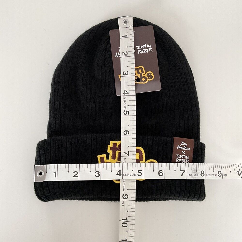 Justin Beiber Tim Horton Beanie Biebs Hat Collab Merch Knit Toque Cap Winter — image 8 of 8